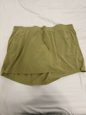 all in motion Olive Active Skort with Elastic Waist